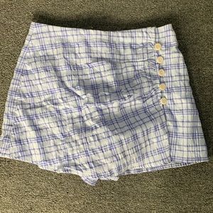 Blue and white Skort.